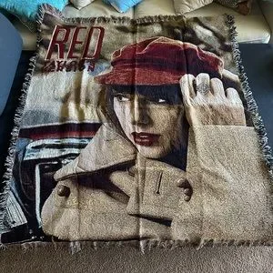 Taylor Swift Bedding Taylor Swift Red Taylors Version Collectible Album Woven Blanket Poshmark